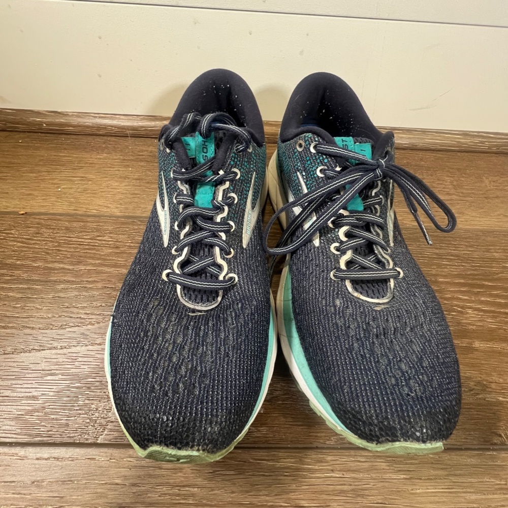 Brooks Ghost 11 Women's Running Shoes Navy/teal Size 10 - Picture 2 of 10